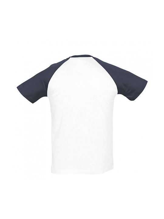 Kids Moda Men's Short Sleeve T-shirt White / Blue