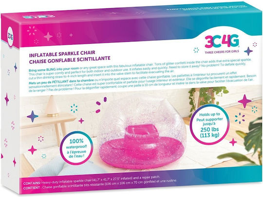 Make It Real 3c4g Inflatable Sparkle Chair 27127