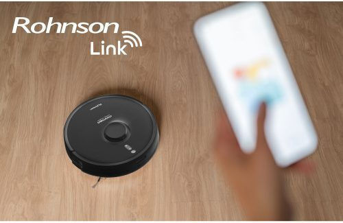 Rohnson Mamba Total Clean Σκούπα Ρομπότ με Χαρτογράφηση Laser & Απορρόφηση 8500Pa Μαύρη