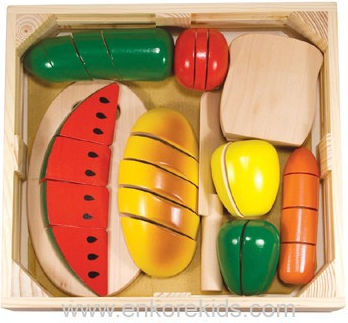 Melissa & Doug Lebensmittelspielzeug aus Holz für 3+ Jahre 31 Stück