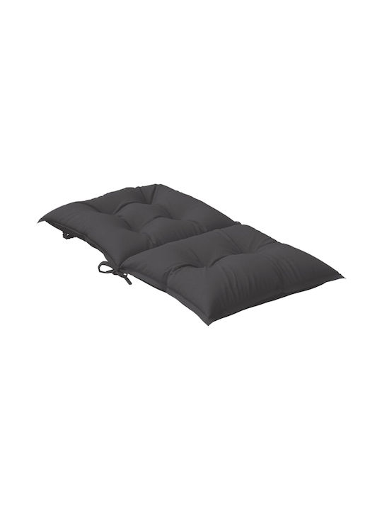 vidaXL Garden Chair Cushions with Backrest Anthracite 4 Pieces 50x100 cm