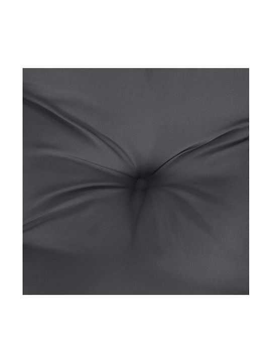 vidaXL Garden Chair Cushions with Backrest Anthracite 4 Pieces 50x100 cm