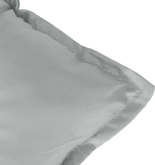 vidaXL Μαξιλάρι Καρέκλας Κήπου με Πλάτη Αν. Γκρι 6τμχ 50x100εκ.