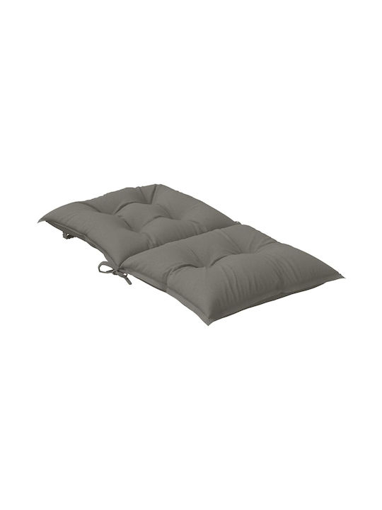 vidaXL Garden Chair Cushion with Backrest Dark Gray 4 Pieces 50x100 cm