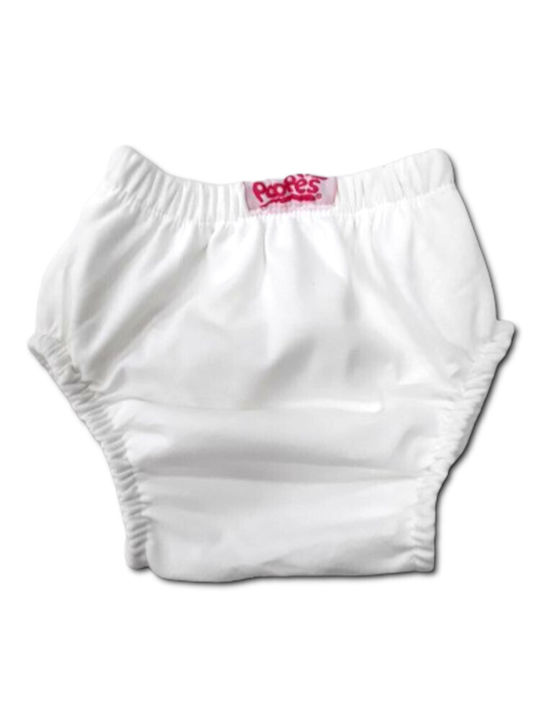 Poopes Kids' Diaper Underwear White