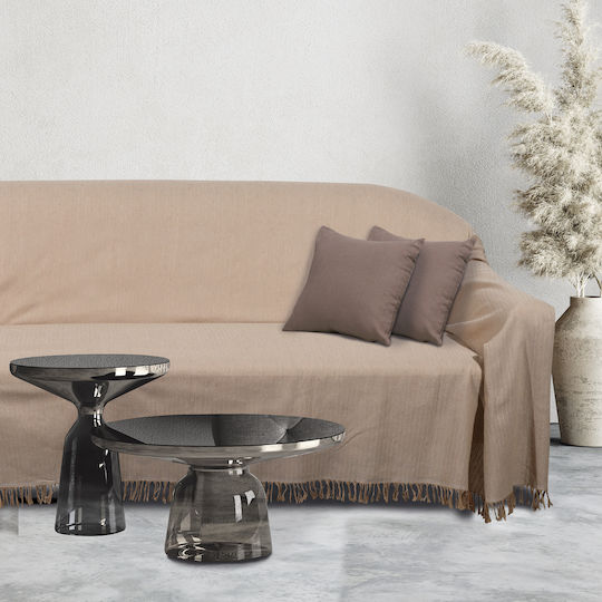 Das Home Three-Seater Sofa Throw 0238 180x300cm Beige