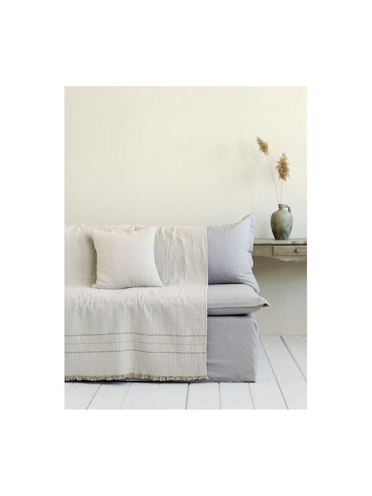 Nima Sofa Throws 2 Seater 2 Sides Azura 180x240cm Ivory