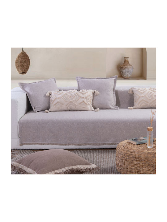 Nef-Nef Homeware Aronia Three-Seater Sofa Throw 170x300cm Lilac