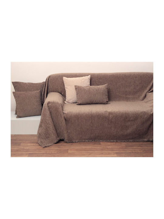 Anna Riska Sofa Throws 2 Seater 1300 180x240cm Greige