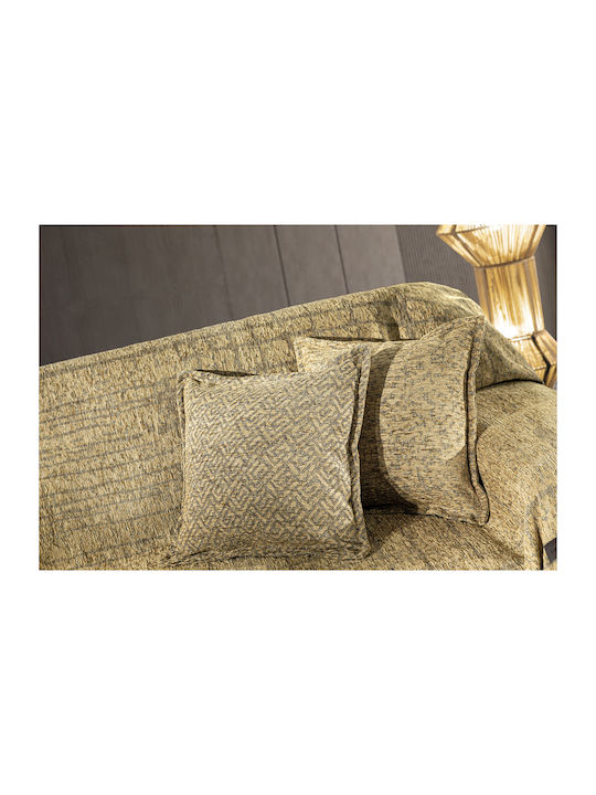 Guy Laroche Monte Cuverturi Pentru Canapea 2 Locuri Chenille 180x250 cm Aurii