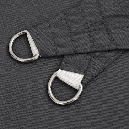 vidaXL Triangle Shade Sail Gray with PU Coating 2x2m
