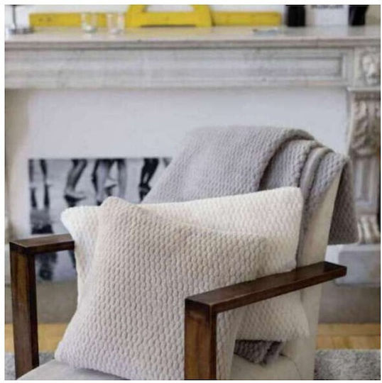 Vivaraise Georgia Armchair Throw Fur 140x180cm Perle