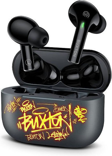 Buxton BTW 4600 In-ear Bluetooth Handsfree Ακουστικά με Θήκη Φόρτισης Μαύρα