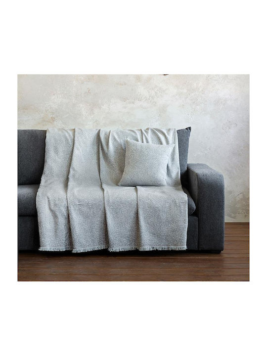 Nima Secret Ριχτάρι Πολυθρόνας Chenille 180x180εκ. Gray 33197