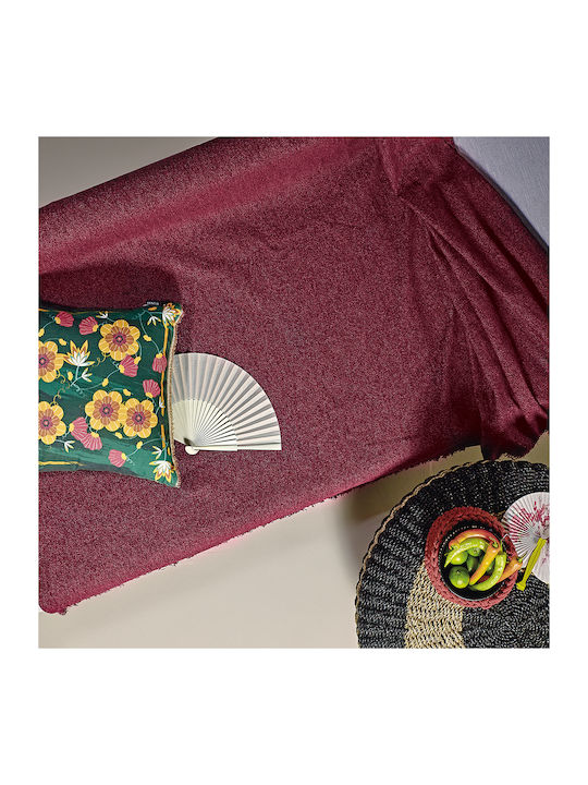 Kentia Dayton Sofa Throw Chenille 180x250cm Burgundy