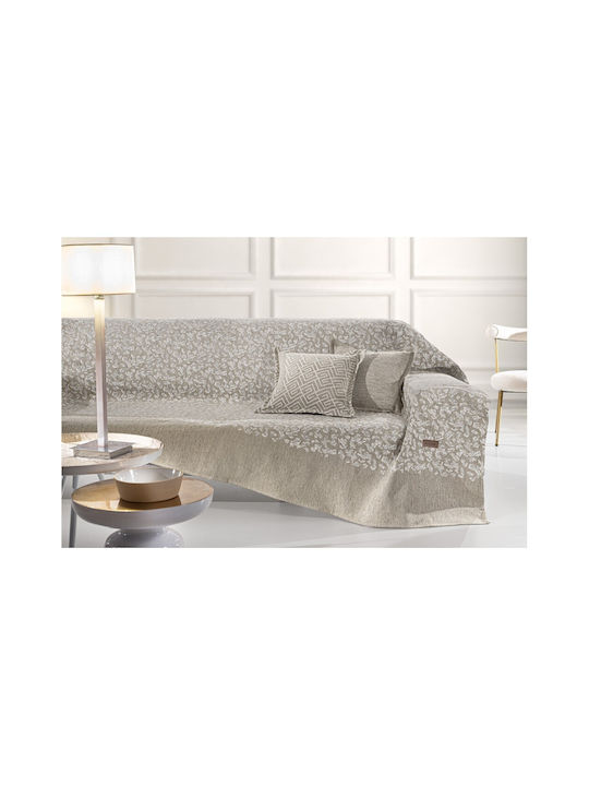 Guy Laroche Three-Seater Sofa Throw Monet 180x300cm Natural