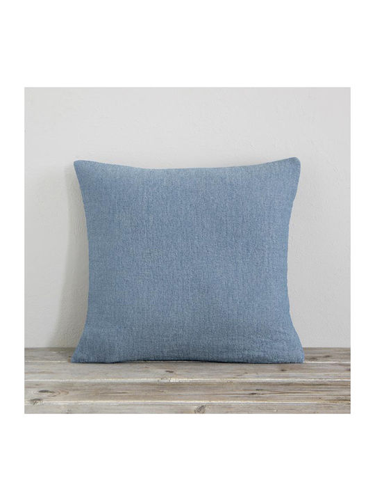 Nima Azura Sofa Throw 2 Seater 2 Sides Crinkled 180x240cm Denim