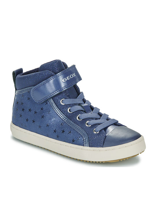 J Kalispera Kids Sneakers High Anatomic with Scratch Blue