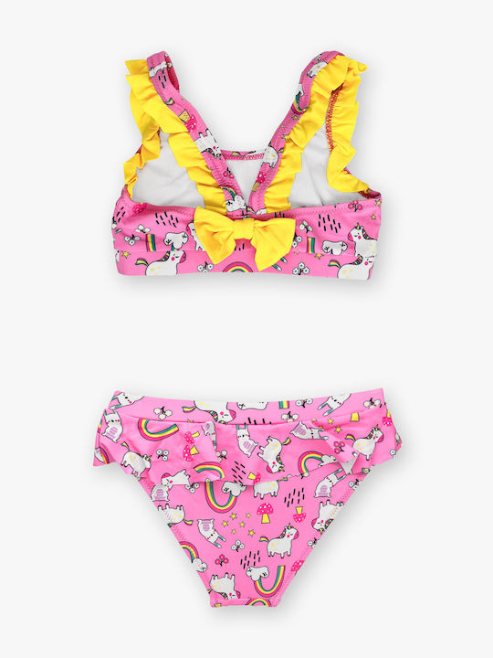 Flower Girl Kids Swimwear Swimwear Set Pink