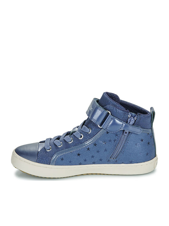 J Kalispera Kids Sneakers High Anatomic with Scratch Blue