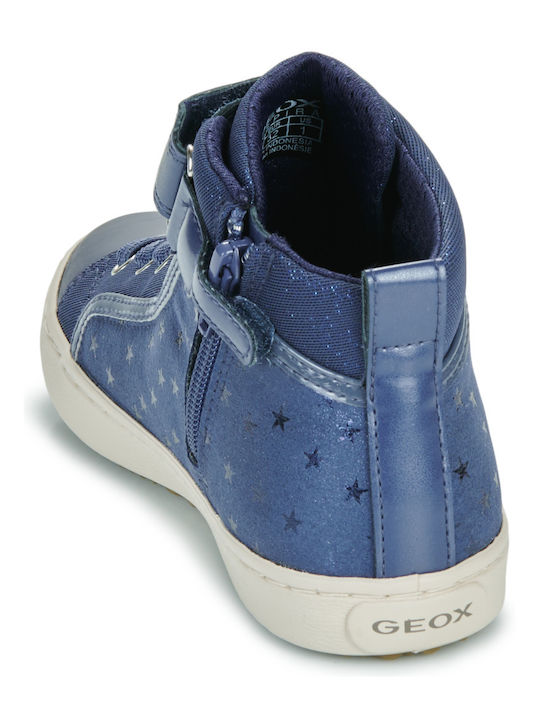 J Kalispera Kids Sneakers High Anatomic with Scratch Blue