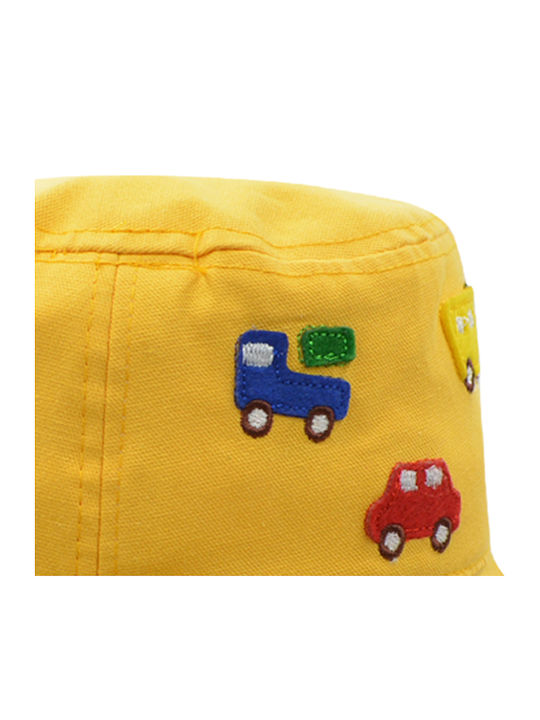 Brims and Trims Παιδικό Καπέλο Bucket Υφασμάτινο Κίτρινο