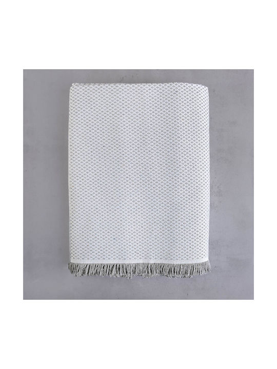 Rythmos Decorative Pillow Case Matis Made of 100% Cotton Gray 40x40cm