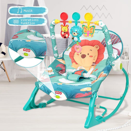 Electric Relax pentru Bebeluși cu Muzică și Vibrații Albastru pentru Copil până la 18kg