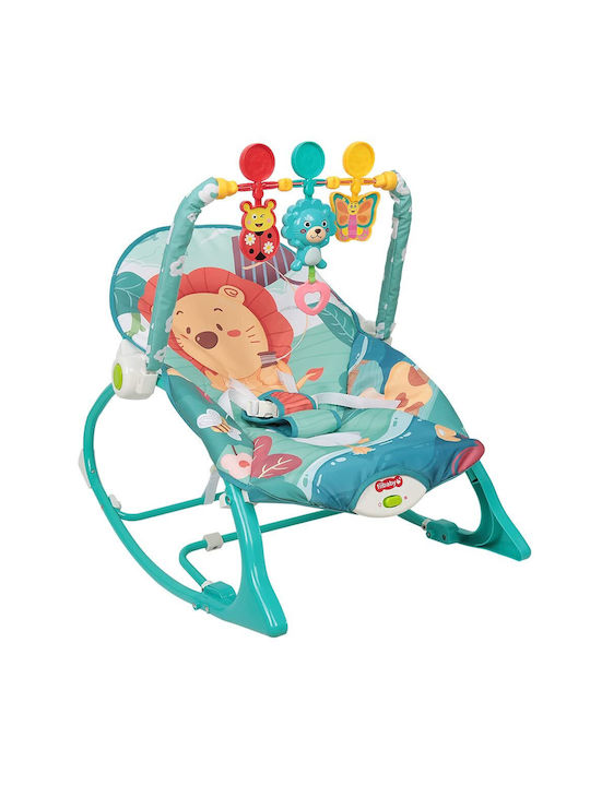 Electric Relax pentru Bebeluși cu Muzică și Vibrații Albastru pentru Copil până la 18kg
