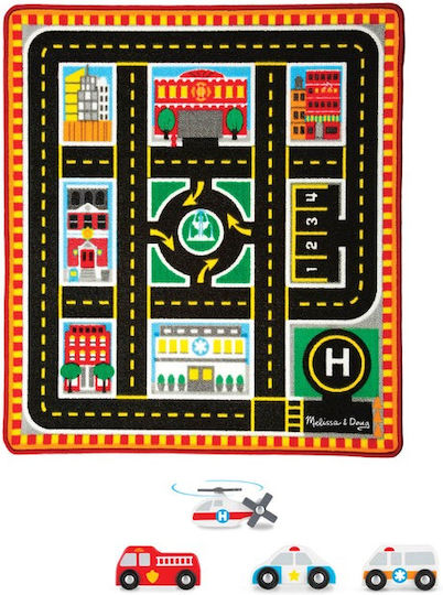 Melissa & Doug Activity Mat Road Multicolour 99x91cm