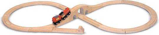 Melissa & Doug Railroad Tracks made of Wood for 3+ years+ Years