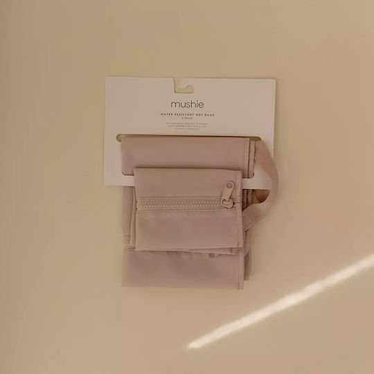 Mushie Αδιάβροχο Τσαντάκι Wet Bag 2τμχ Fog