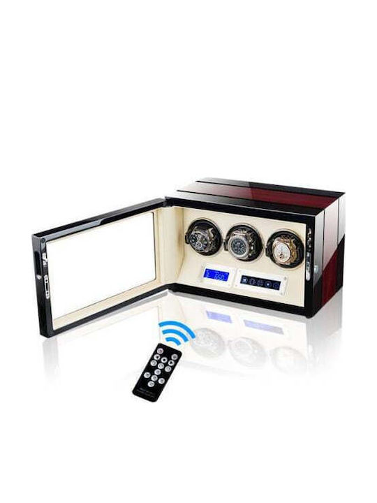 Cutie pentru ceasuri automate Iuni Luxury Watch Winder 3 Mahon-crem