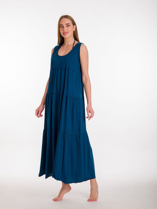 Rima Beachwear Damen Kleid Strand Marineblau