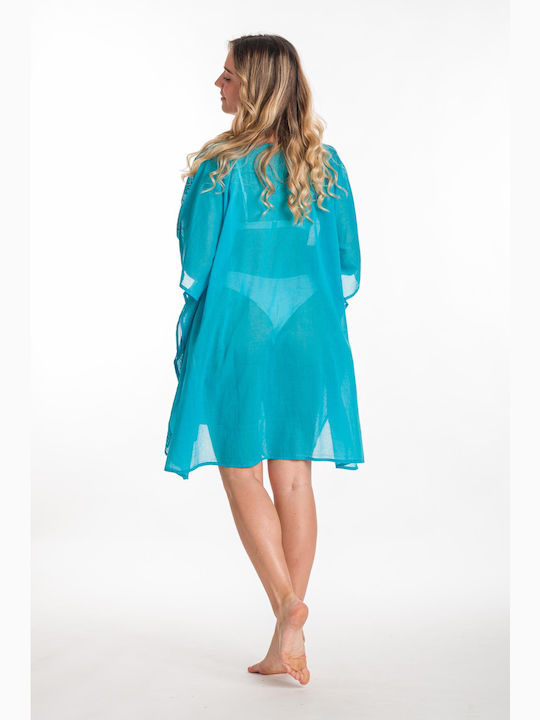 Rima Beachwear Feminin Caftan de Plajă Turcoaz