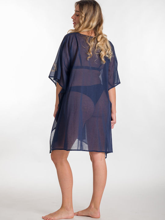 Rima Beachwear Women's Caftan Beachwear Navy Blue