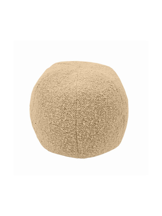 Art et Lumiere Sofa-Kissen Ball Aus 100% Baumwolle Beiges 30x30cm