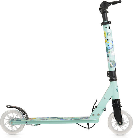 Byox Kids Scooter Foldable Snazzy 2-Wheel for 8+ Years Green