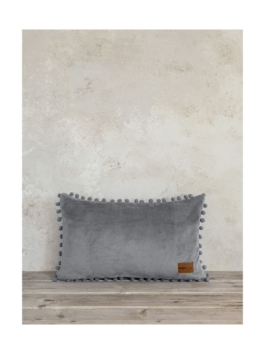 Nima Sofa Cushion Macia from Velvet Gray 30x50cm. 32382