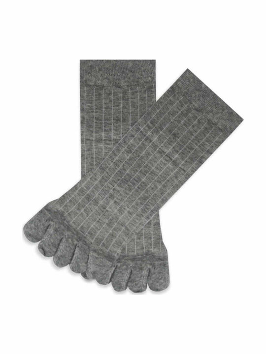 Ytli Βαμβακερή Κάλτσα Δάχτυλα Toe Socks Μονόχρωμη