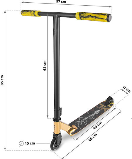 Soke Pediatrico Scuter Evo Street 2 Roti Auriu