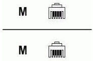 Cisco Flat Telephone Cable RJ11 6P4C 1m (CAB-ADSL-RJ11)