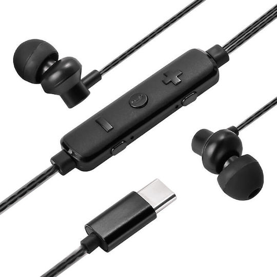 HP Dhh-1127 În ureche Handsfree cu două căști cu mufă USB-C Negru