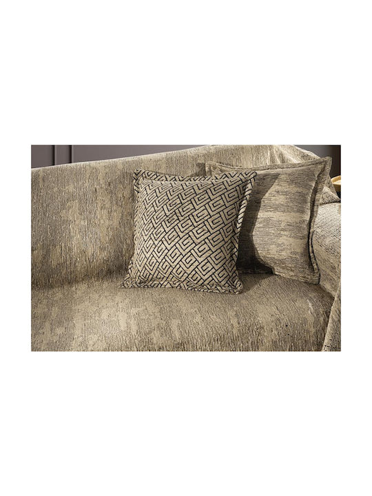Guy Laroche Dekorativer Kissenbezug Nobel aus 100% Baumwolle Natural 50x50cm