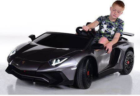 Lamborghini Aventador Sv Două Locuri cu Telecomandă Licențiat 24 Volt Gri