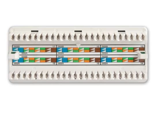 Canovate Patch Panel für Rack 1U 19" 24 Ports Schwarz