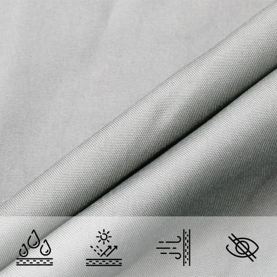vidaXL Sonnensegel Gray mit PU-Beschichtung 2x3.5m