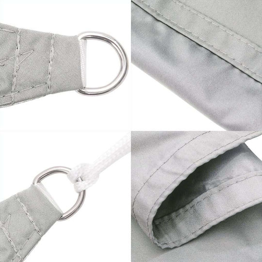 vidaXL Square Shade Sail Gray with PU Coating 3x3m
