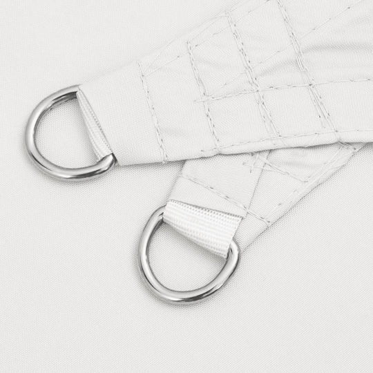 vidaXL Triangle Shade Sail White with PU Coating 5x7m