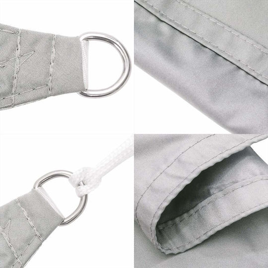 vidaXL Square Shade Sail Gray with PU Coating 6x6m